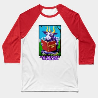 PURPLE BULL MONSTER BUROSUKINO! - art from my Detroit Little Library Baseball T-Shirt